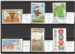 HONG-KONG 1987-91 YT LOT Ob - Used Stamps