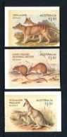 Australia 2023 Extinct Mammals,Toolache Wallaby,Thylacinus,Long-tailed Mouse, Set Of 3v, Self Adhesive MNH (**) - Unused Stamps