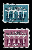 1984 Europa Michel IS 614 - 615 Stamp Number IS 588 - 589 Yvert Et Tellier IS 567 - 568 Used - Gebraucht
