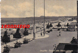 SENIGALLIA - PIAZZALE DELLA LIBERTA' E SPIAGGIA  F/GRANDE VIAGGIATA 1953 ANIMAZIONE - Senigallia