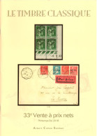 VENTES TIMBRE CLASSIQUE 2018 1 CATALOGUE DE VENTE - Catalogues For Auction Houses