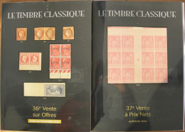 VENTES TIMBRE CLASSIQUE 2020 2 CATALOGUES DE VENTE - Catalogues For Auction Houses