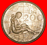 * GLOBE: ITALY  200 LIRAS 1980R! ·  LOW START · NO RESERVE! - Commemorative