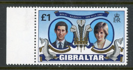 Gibraltar 1981 MNH "Princess Diana" - Gibraltar