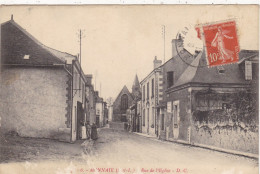 37. MONNAIE. CPA.  RUE DE L'EGLISE.  ANNEE 1911 + TEXTE - Monnaie