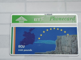 United Kingdom-(BTO-060)-ECU-Irish Pounds-(84)(5units)(309G87998)-price Cataloge MINT-5.00£-1card Prepiad - BT Overseas Issues