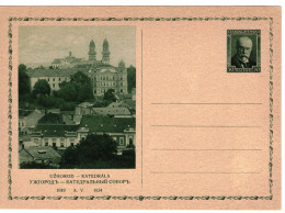 TGM 50h Užhorod Katedrála 1934 CDV52 1  ** - Postcards