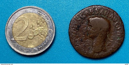 Monnaie Romaine / As De Claude 41/54 / Minerva / Vendu En L’état (29) - The Julio-Claudians (27 BC Tot 69 AD)