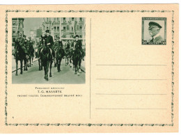 Czechoslovakia Postal Stationery Card Masryk 1936 - CDV60 5 - Postcards