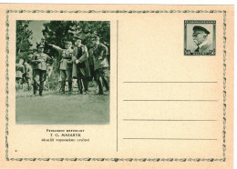 Czechoslovakia Postal Stationery Card Masryk 1936 - CDV60 6 - Postcards