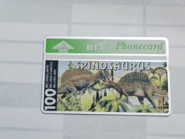 United Kingdom-(BTO-071)-Dinosaur Series-(K)Spinosaurus-(93)(5units)(402E12935)price Cataloge MINT-12.00£-1card Prepiad - BT Edición Extranjera