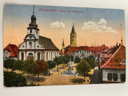 CPA - ALLEMAGNE - Frankenthal In Rheinland Pfalz, Am Marktplatz, Kirchen Und Denkmal - Frankenthal