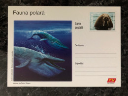 ROMANIA OFFICIAL POSTAL CARD 2007 YEAR  FAUNA SEA ANIMALS - Covers & Documents