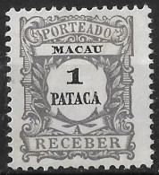 Macao Macau – 1904 Postage Due 1 Pataca Mint Stamp - Timbres-taxe