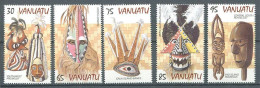 225c VANUATU 1998 - Yvert 1048/52 - Masque - Neuf ** (MNH) Sans Charniere - Vanuatu (1980-...)