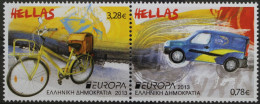 Greece 2013 Europa Cept - "Postman Van" Perforated Set MNH - Ongebruikt