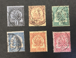 COLONIES FRANÇAISES TUNISIE YT 1 à 4 6 Et 7 (6 Valeurs) - Oblitéré - Cote 244E - Used Stamps