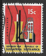 South Africa 1964-72 Re-drawn Definitives - RSA Wmk. Upright - 15c Industry Used (SG A248) - Oblitérés