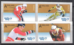 Norway 2014 Olympic Winter Games, Sochi Russia, Skiing, Biathlon Bjørgen, Berger, Nordtug, Svindal Mi 1839-1842  MNH(**) - Ungebraucht