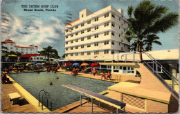 Florida Miami Beach The Tatem Surf Lub 1949 Curteich - Miami Beach