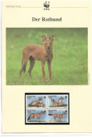 1121a: Bhutan 1997, WWF- Ausgabe Rothund, 4- Teilige Serie **/ FDC/ Maximumkarten (3 Scans) - Honden