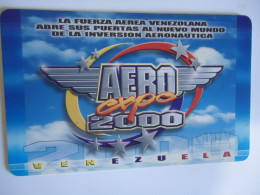 VENEZUELA USED CARDS  AIRPLANES AERO EXPO - Airplanes