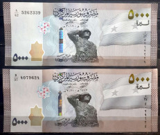 SYRIA ,SYRIE, 5000 Syrian Pounds, 2019 / 2021, Two Pics. EF... - Syrië