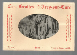 Cp, 89, LES GROTTES D'ARCY SUR CURE, Série 1 , Bromure Véritable, POCHETTE DE 10 CARTES POSTALES - Other & Unclassified