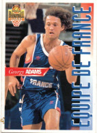 Carte Panini Equipe De France De  Basket Ball *  Gorgy Adams Champion De France  1991 - Baloncesto