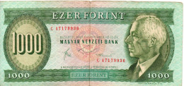 1983 1000 Forint - Hongrie