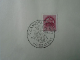 ZA451.59  Hungary -Szamosújvár - Visszatért -Commemorative Postmark 1940 - Hojas Completas