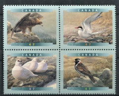 225c CANADA 2001 - Yvert 1840/43 - Oiseau - Neuf ** (MNH) Sans Charniere - Unused Stamps