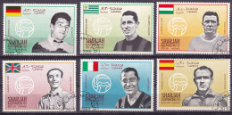 Sharjah 503 - 509 Gestempelt, Bekannte Fußballspieler (Nr. 1592) - Used Stamps