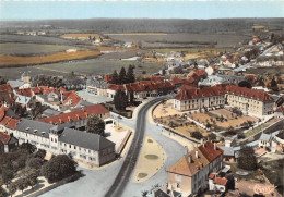 21-SAULIEU- ROUTE DE PARIS, SQUARE POMPON , COLLEGE ET HÔPITAL VUE AERIENNE - Saulieu