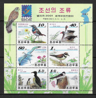 Korea, North 2001 MiNr. 4459 - 4464 (Block 491) Korea-Nord Birds BELGICA  M/sh  MNH** 11,00 € - Ganzen
