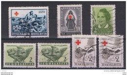 JUGOSLAVIA:  1938/56  BENEFICENZA  -  7  VAL. US. -  YV/TELL. 3//27 - Bienfaisance