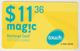 LEBANON - Mag!c , MTC Touch Recharge Card 11.36$, Exp.date 08/04/15, Used - Lebanon