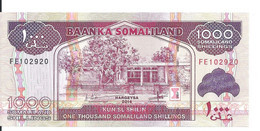 SOMALILAND 1000 SHILLINGS 2014 UNC P 20 C - Somalie