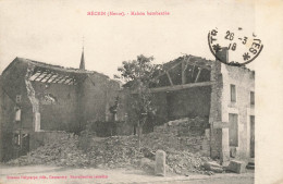 Mécrin * Une Maison De La Commune Bombardée * Bombardements Ww1 - Sonstige & Ohne Zuordnung