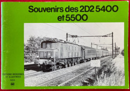 TRAINS - Livret SOUVENIRS DES 2D2 5400 Et 5500, Locomotives, Chemins De Fer, 24 Pages, 1981 - Railway & Tramway