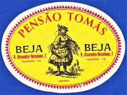 Beja, 1950/ 1960 - Pensão Tomás / Ceifeira Alentejana -|- Hotel Advertising - Beja