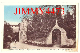 CPA - VIANNE Lot-et-Gar.) - Eglise Romane Et Vieux Cimetière, Porte Est ( Canton De Lavardac ) Coll. Loubet - Lavardac