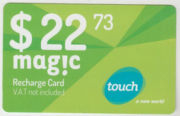LEBANON - Mag!c , MTC Touch Recharge Card 22.73$, Exp.date 28/11/14, Used - Lebanon