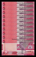 Gambia Lot 10 Banknotes 5 Dalasis 2020 (2022) Pick 37 New Sc Unc - Gambia