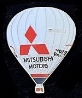 BALLON A AIR CHAUD  - MONTGOLFIERE - VOITURE MITSUBISHI MOTORS - CAR - LOGO - AUTOMOBILE - BALLOON - MONGOLFIERA - (32) - Montgolfier