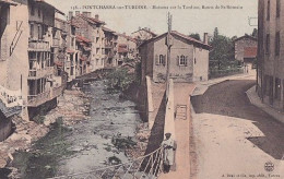 PONTCHARRA SUR TURDINE                MAISONS SUR LA TURDINE ROUTE DE ST ROMAIN         COLORISEE - Pontcharra-sur-Turdine