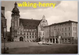 Köthen Anhalt - S/w Marktplatz Mit Rathaus Und Stadthaus - Köthen (Anhalt)