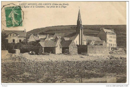 22 - SAINT-MICHEL-EN-GREVE - L'Eglise Et Le Cimetière, Vue Prise De La Plage -  Ed. ND Phot - Saint-Michel-en-Grève