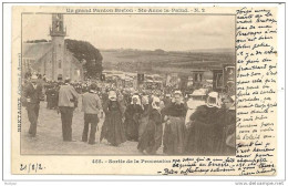 29 - Un Grand Pardon Breton - Ste-Anne La Palud - Sortie De La Procession - E. Hamonic N° 455 Cpa Précurseur Voyagé 1902 - Plonévez-Porzay