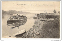 44 - BASSE-INDRE (Loire-Inf.) - Le Quai - Départ De L'Abeille Pour Nantes - Ed. F Chapeau N° 33 - Basse-Indre